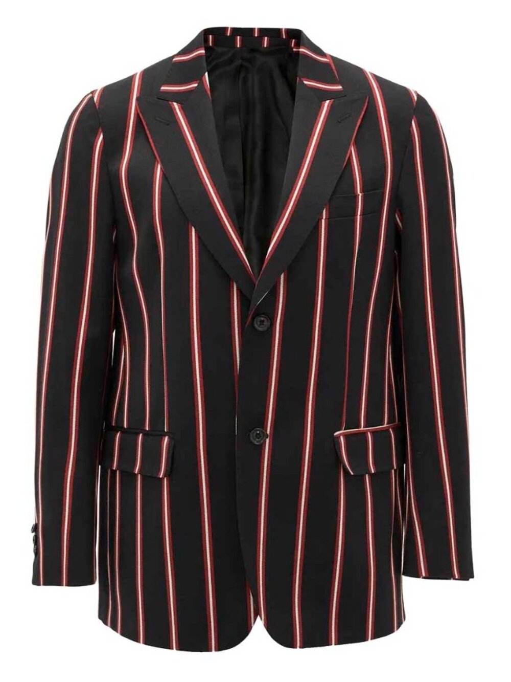 NWT Cobra S.C. Men's Pinstripe Boating Blazer Black Red Wool 30s Style $1,208
